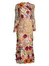 Shannon Floral Applique Midi-Dress