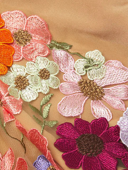 Rosalind Floral Applique Minidress