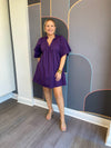 Nicola Babydoll Dress - Purple