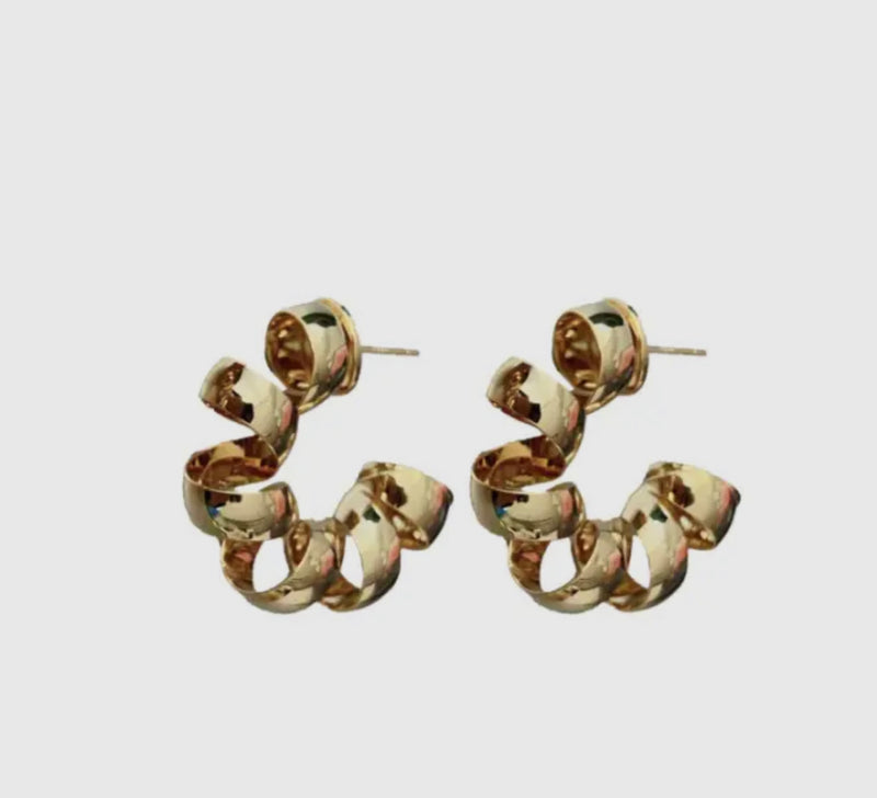 Spiral Hoop Earrings
