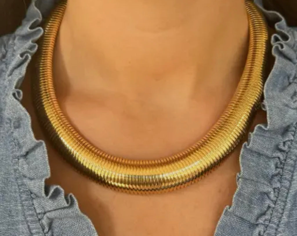 Gold Cobra Necklace