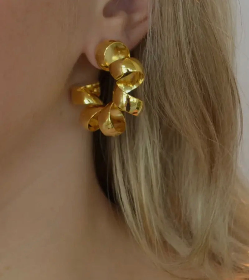 Spiral Hoop Earrings