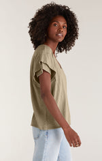 Adrina Slub Top