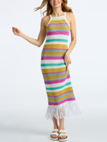 Lucia Stripe Crochet Dress