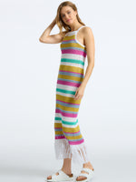 Lucia Stripe Crochet Dress