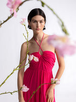 Tiered Halter Neck Dress