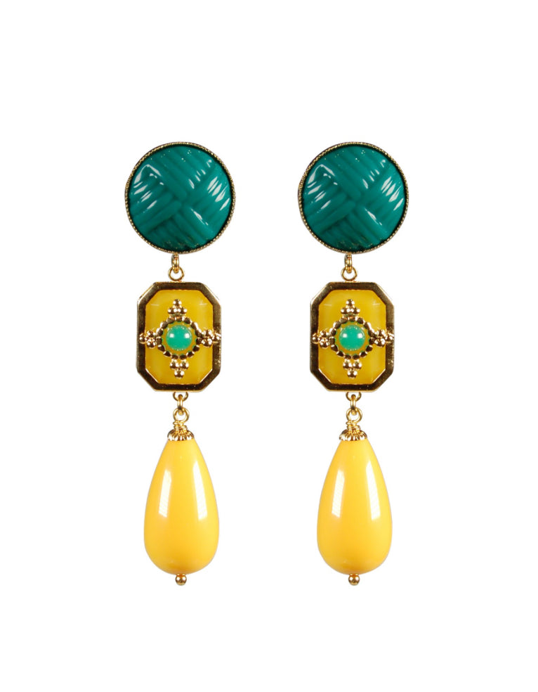 Nougat Long Earring