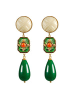 Nougat Long Earring