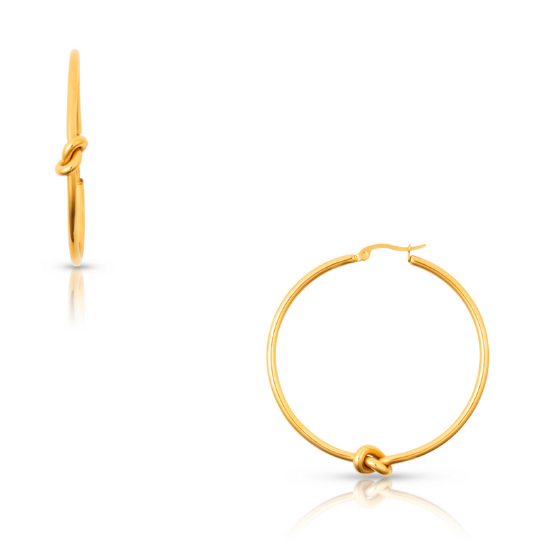 Kai Knotted Hoop Earring