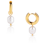 Melrose Mini Hoop Pearl Earring