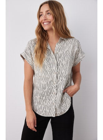 Capsleeve Two Pocket Button Down