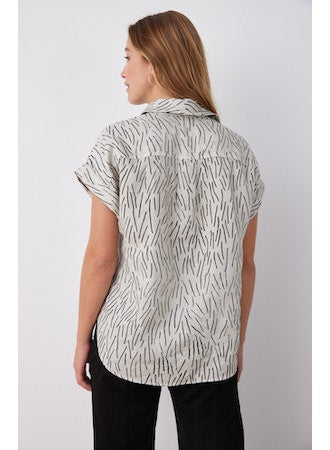 Capsleeve Two Pocket Button Down