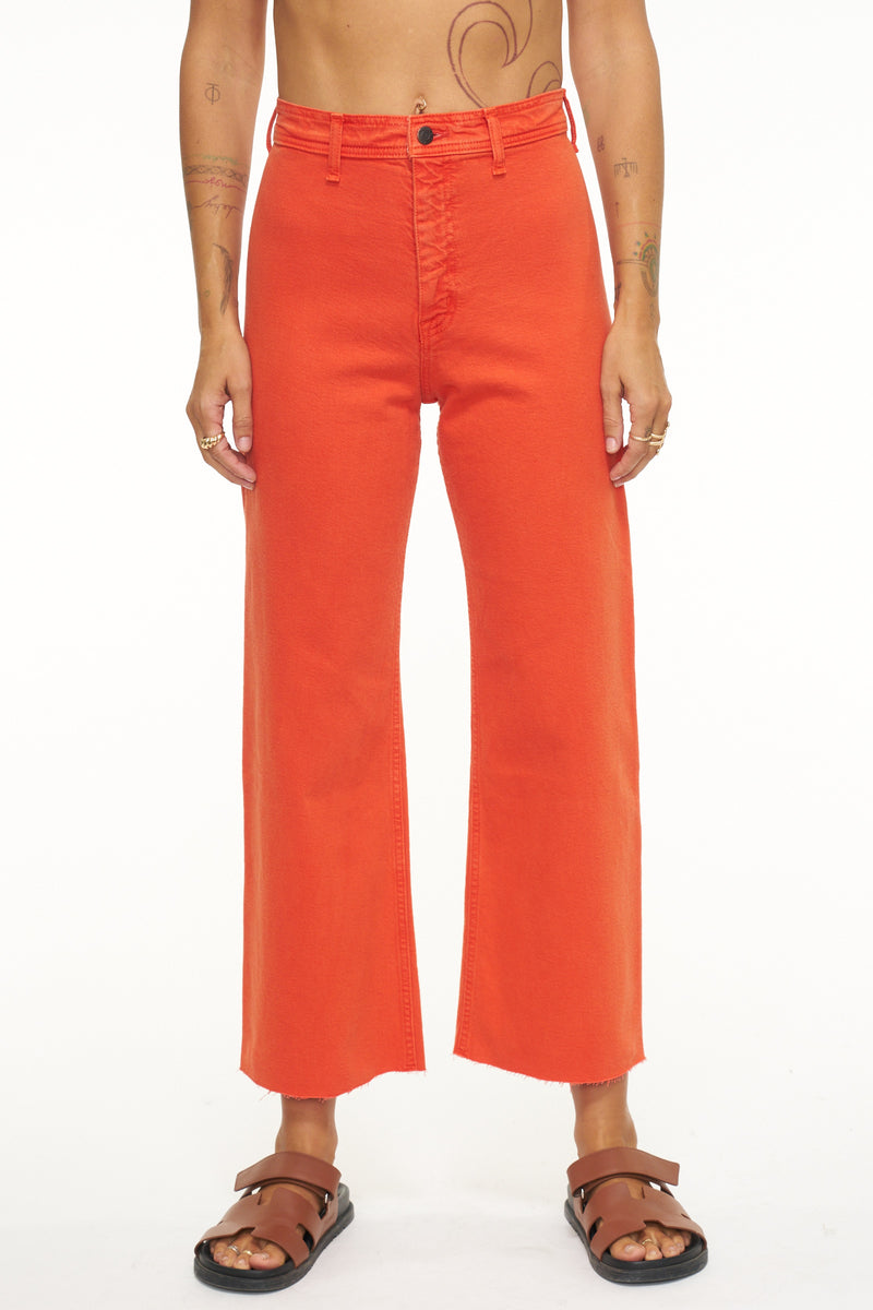 Penny High Rise Wide Leg Crop - Blood Orange