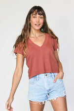 Alanis Recycled Tee - Rose Flower
