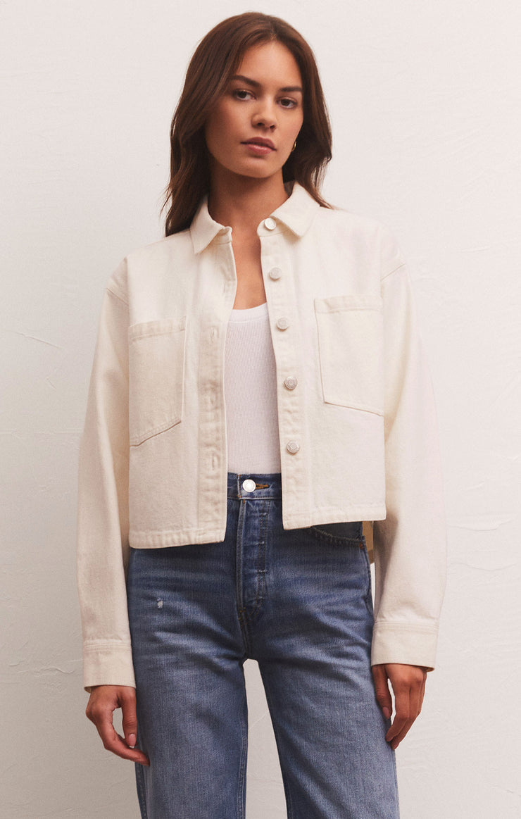 All Day Cropped Denim Jacket