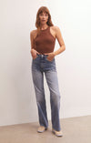 Lily Rib Tank - Dark Rosewood