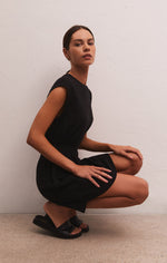 Rowan Textured Knit Dress - Black