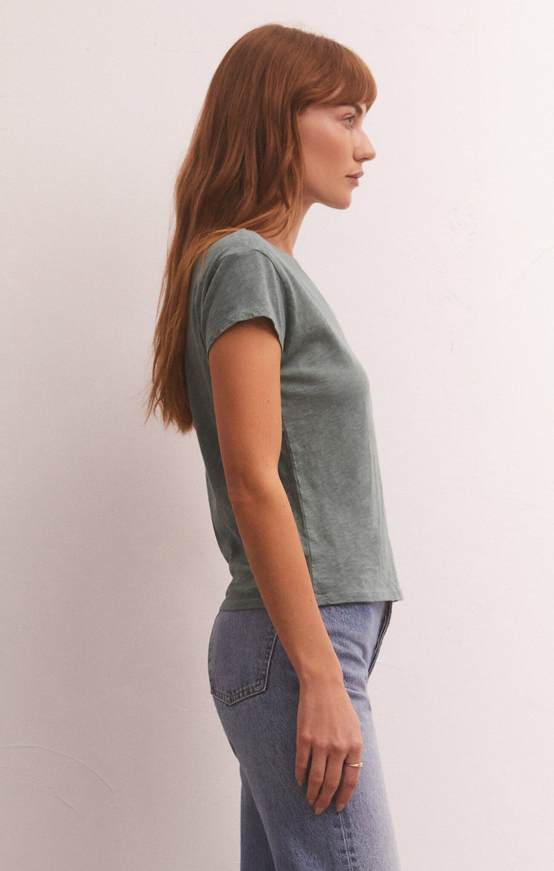 Modern Slub Tee - Calypso Green