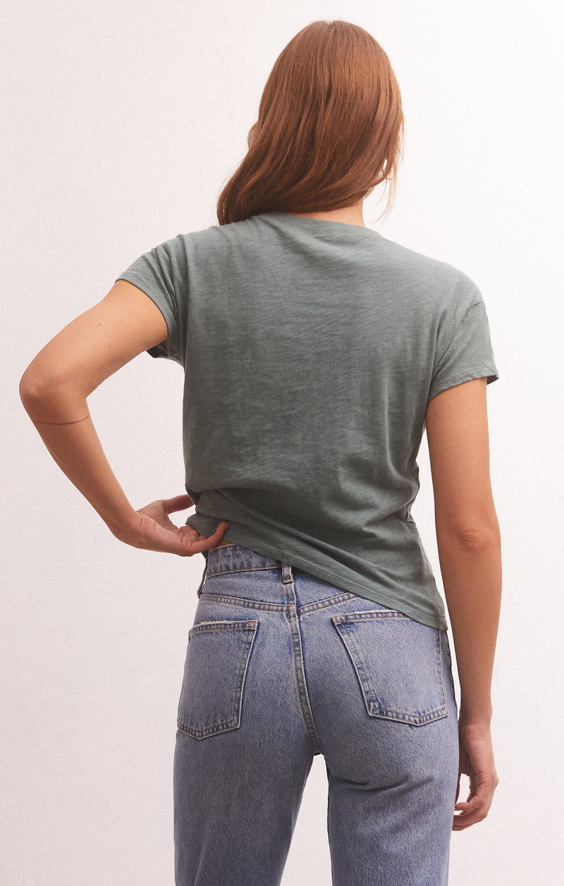 Modern Slub Tee - Calypso Green
