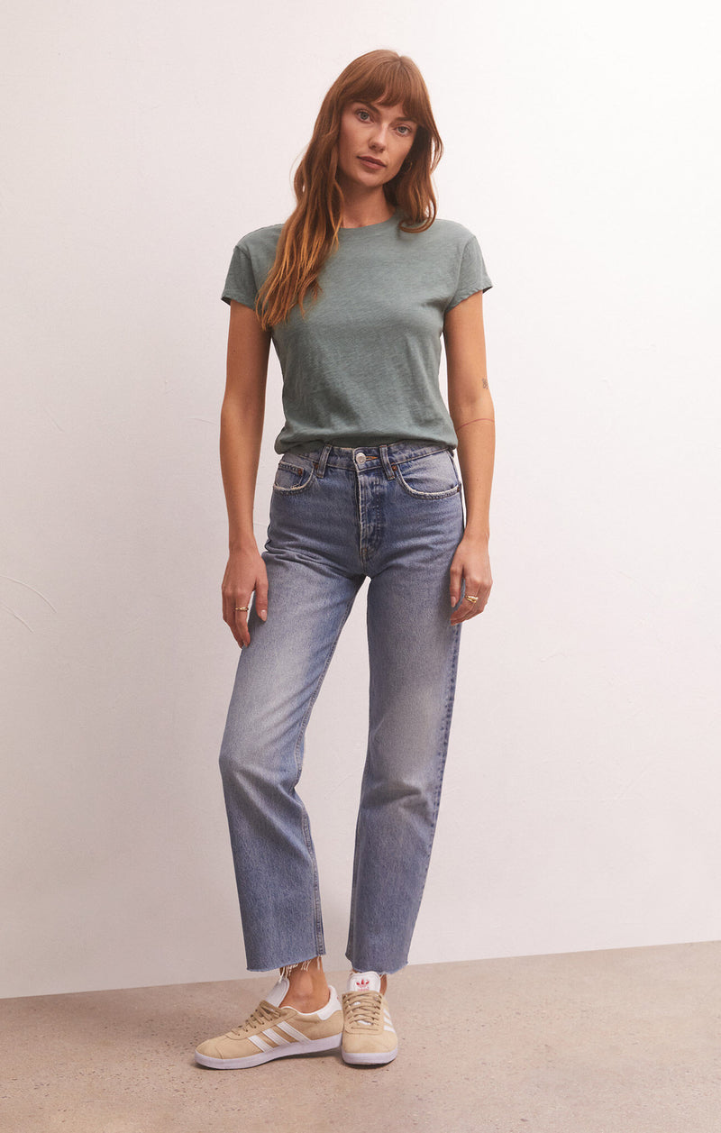 Modern Slub Tee - Calypso Green
