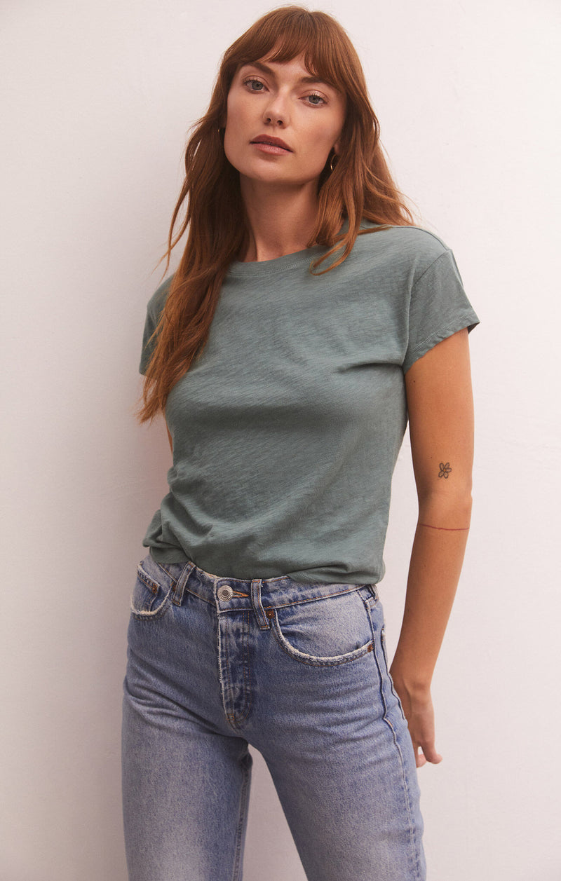 Modern Slub Tee - Calypso Green