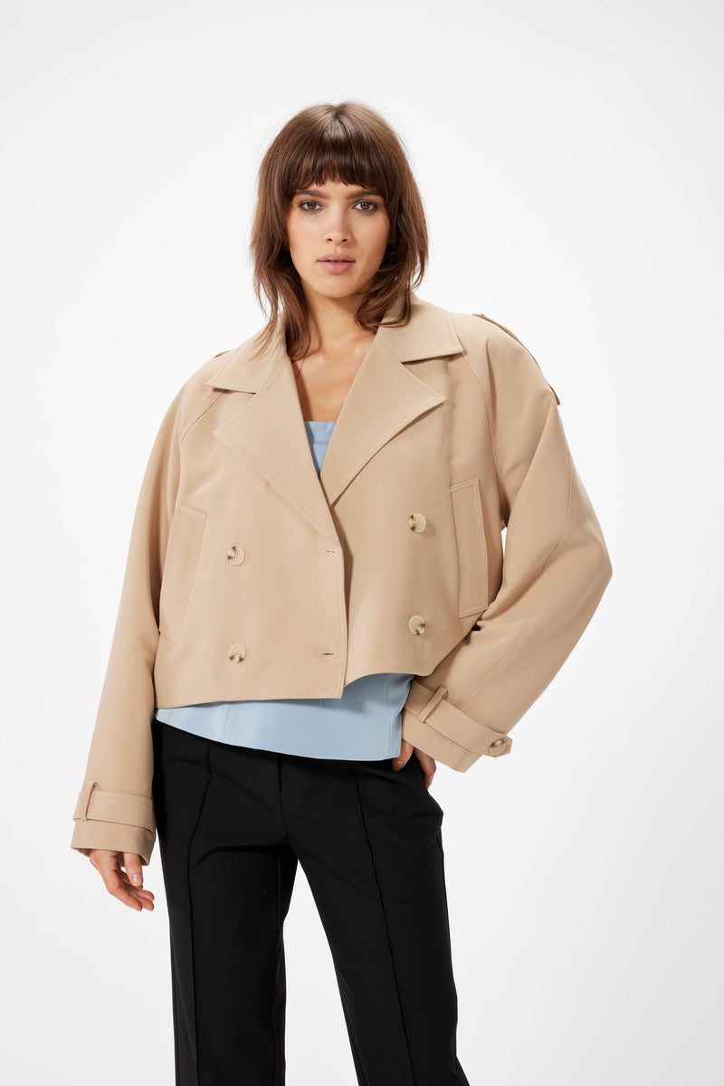Cropped Mini Trench