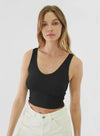 Reversible Ribbed Crop Top