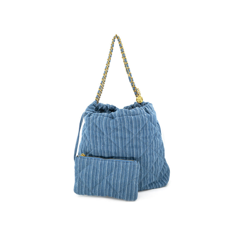 Denim Quilted Handbag