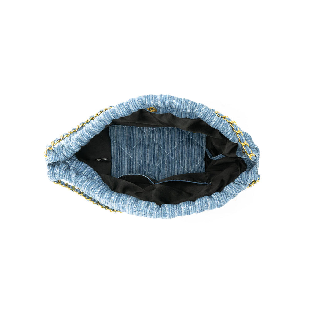Denim Quilted Handbag
