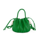 Pleated Bucket Bag