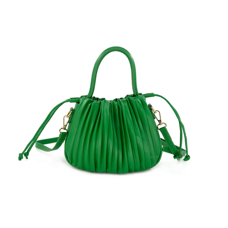 Pleated Bucket Bag
