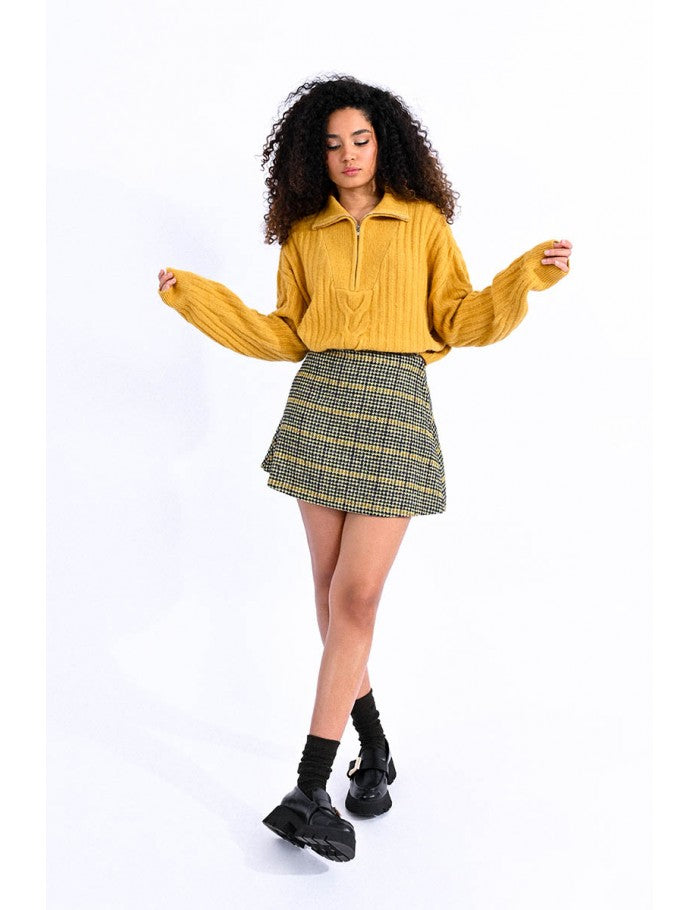 Mini Plaid Skirt