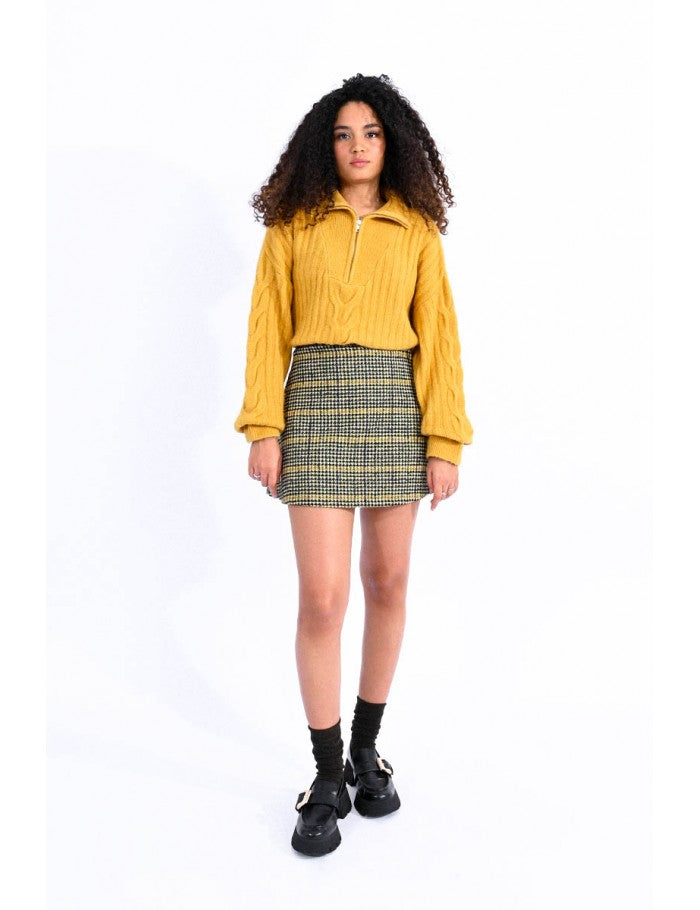 Mini Plaid Skirt
