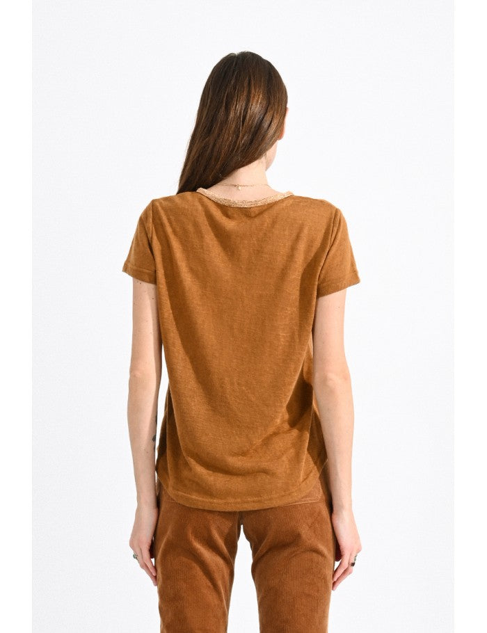 Flamed V-Neck Tee
