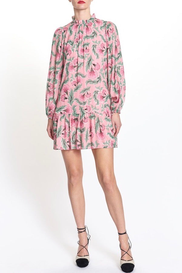 Magnolia Mini Dress - Coral