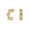 Gold Bola Hoop Earring