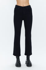 Lennon High Rise Crop Boot - Dark Vinyl