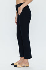 Lennon High Rise Crop Boot - Dark Vinyl