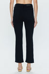 Lennon High Rise Crop Boot - Dark Vinyl