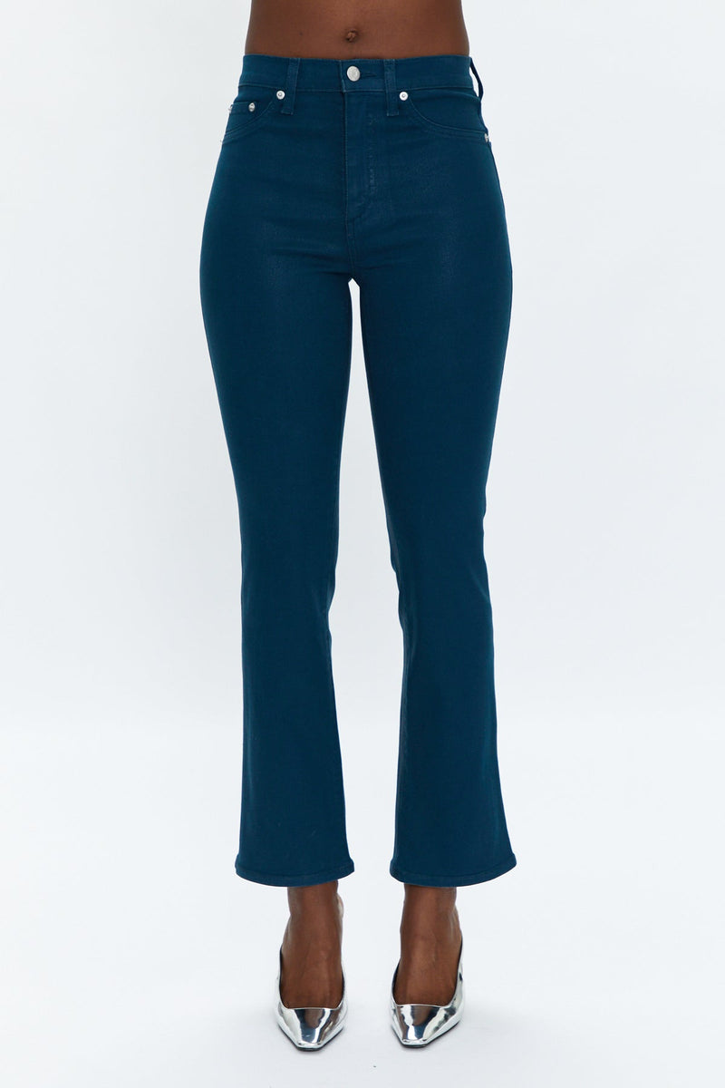 Lennon High Rise Crop Boot - Coated Atlas