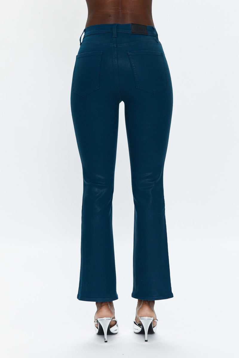 Lennon High Rise Crop Boot - Coated Atlas
