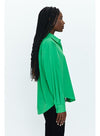 Sloane Oversizxed Button Down Shirt - Green Apple
