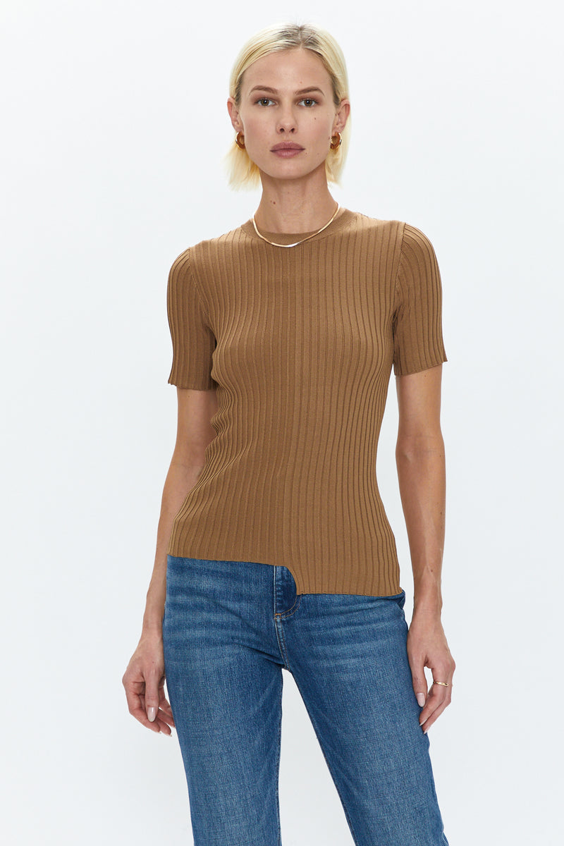 Beatrice Asymmetric Sweater Tee