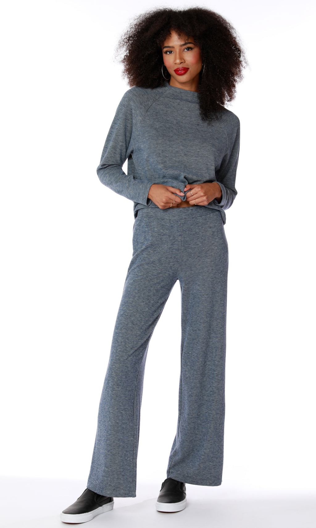 Wide Leg Pant - Blue