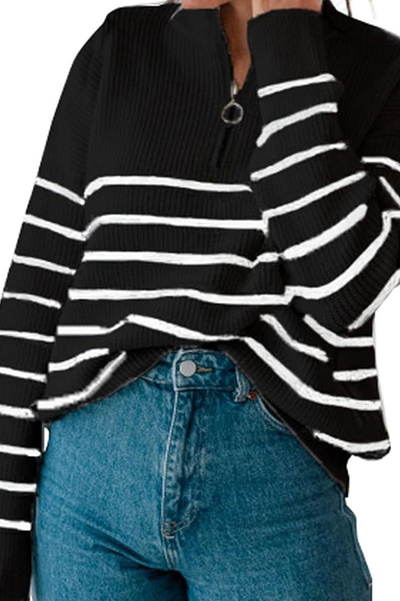 Zip Pullover Sweater