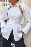Button Down Tie Top