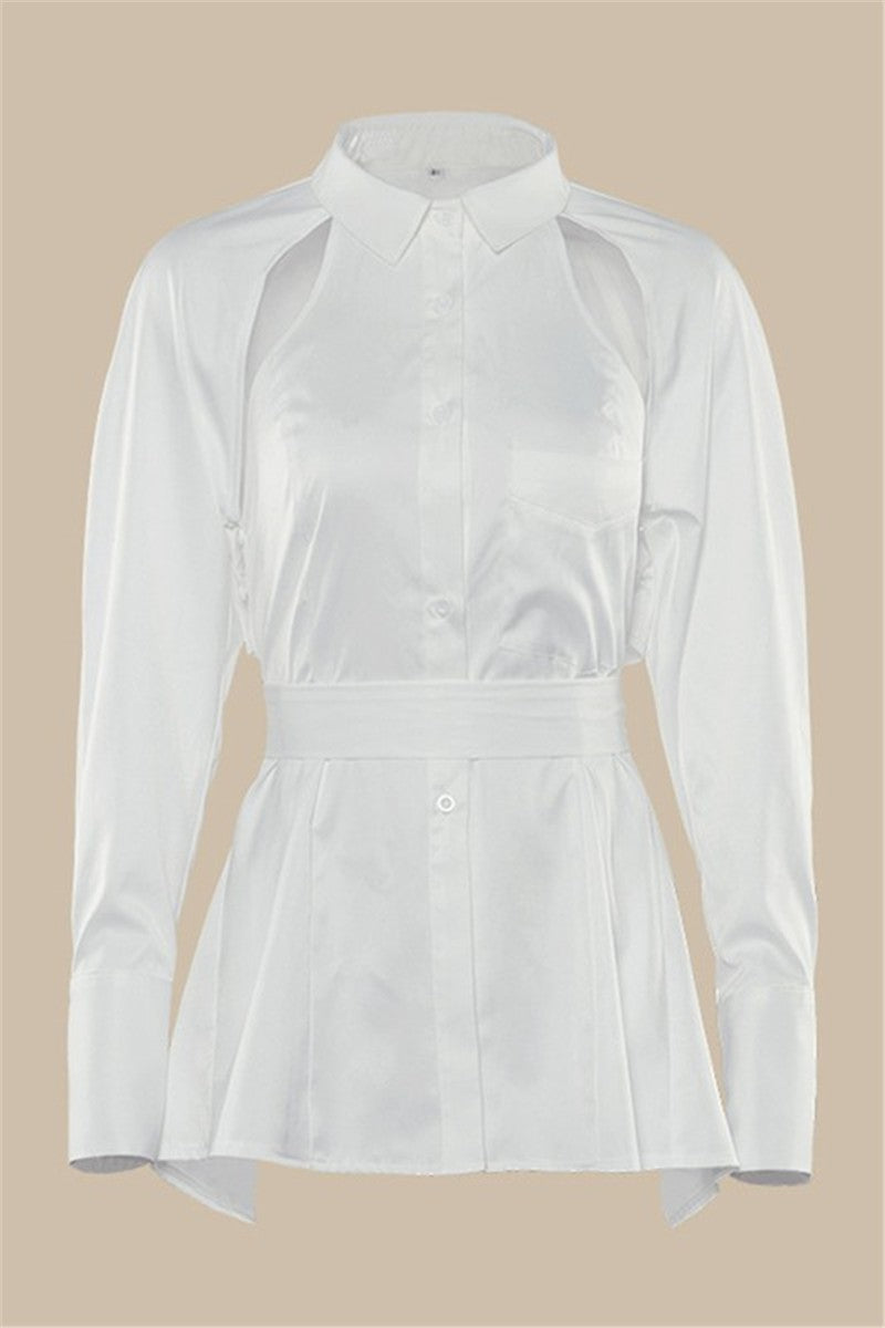 Button Down Tie Top