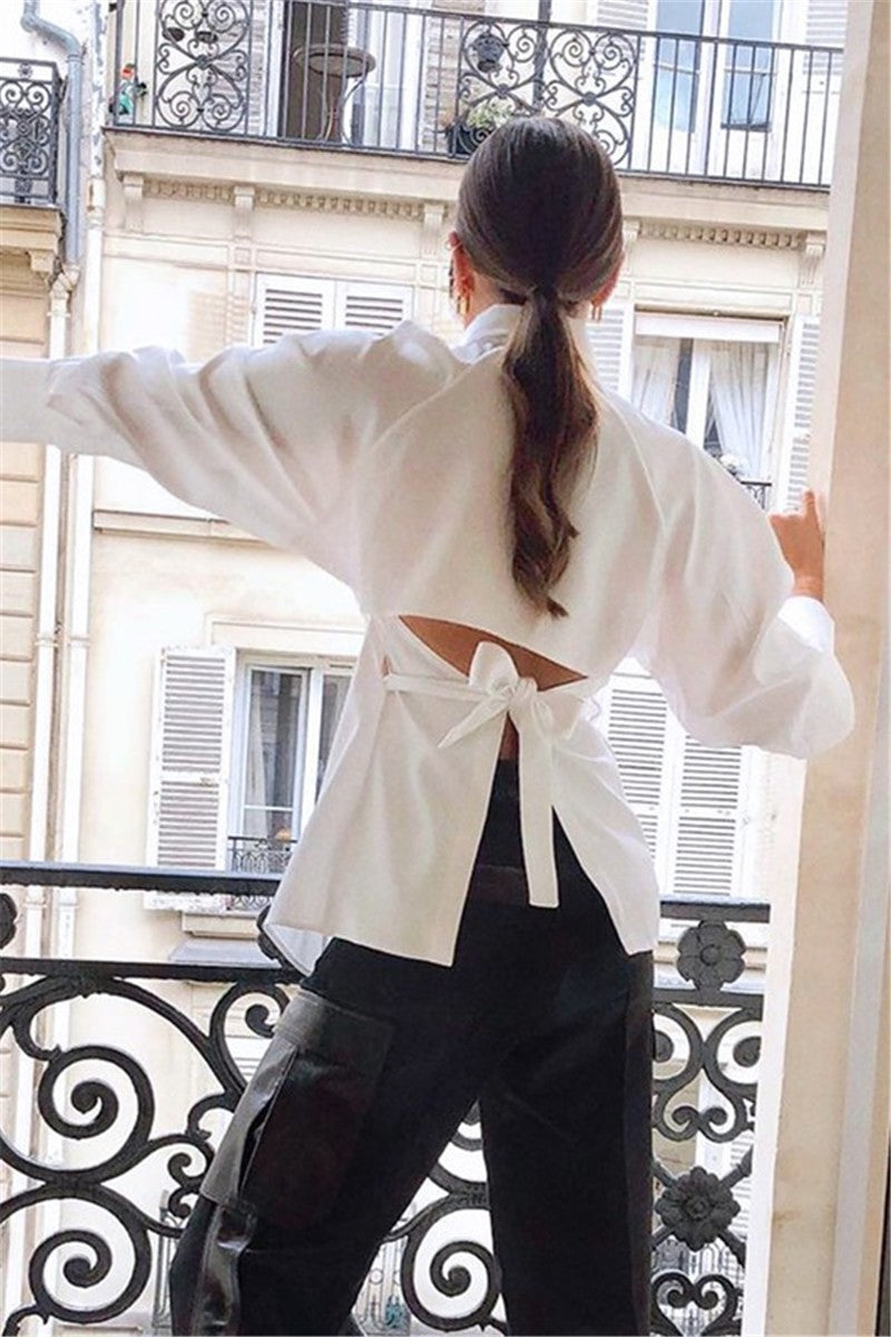 Button Down Tie Top
