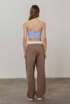 Stripe Crop Shirt Set