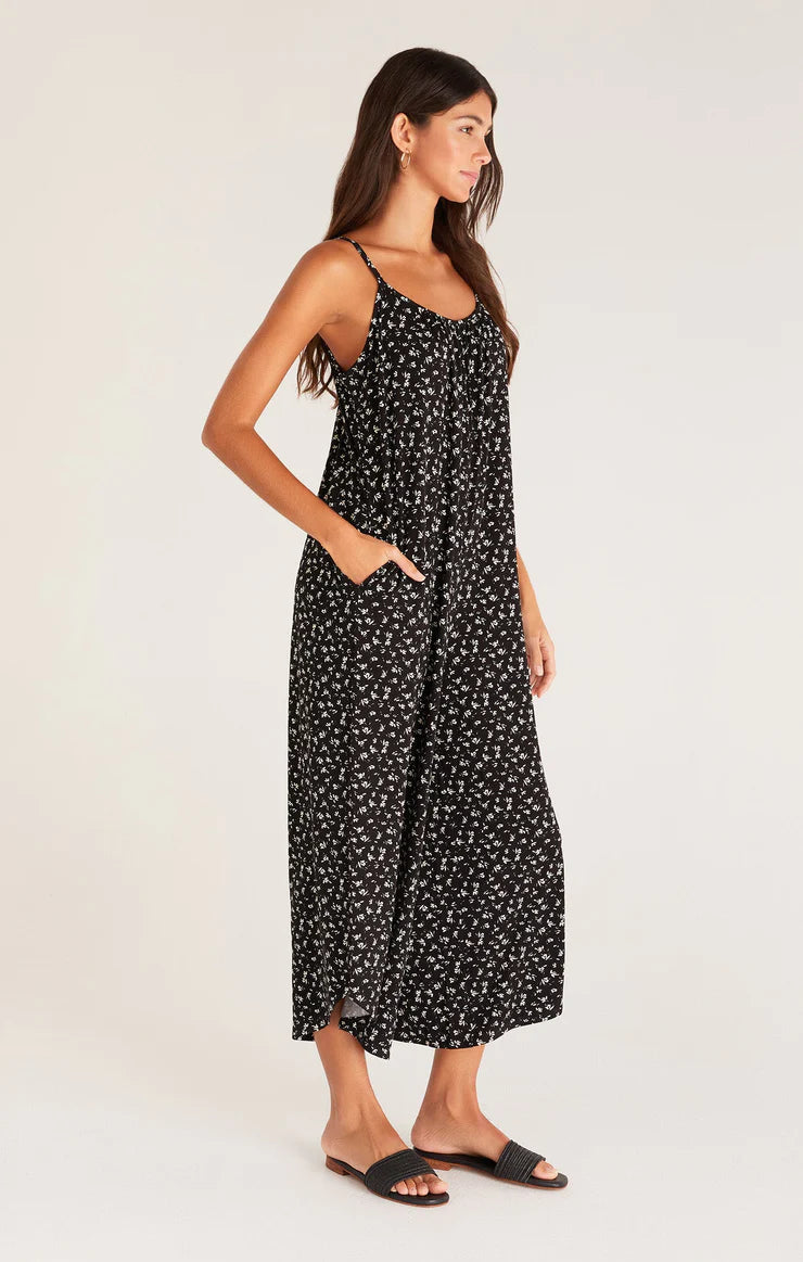 Ditsy Flare Jumpsuit